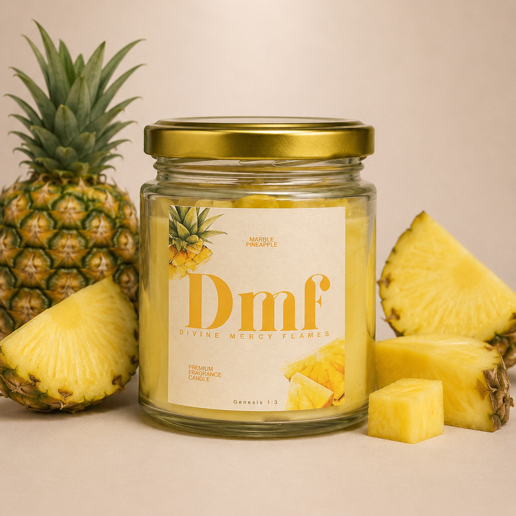Pineapple Marble Candle